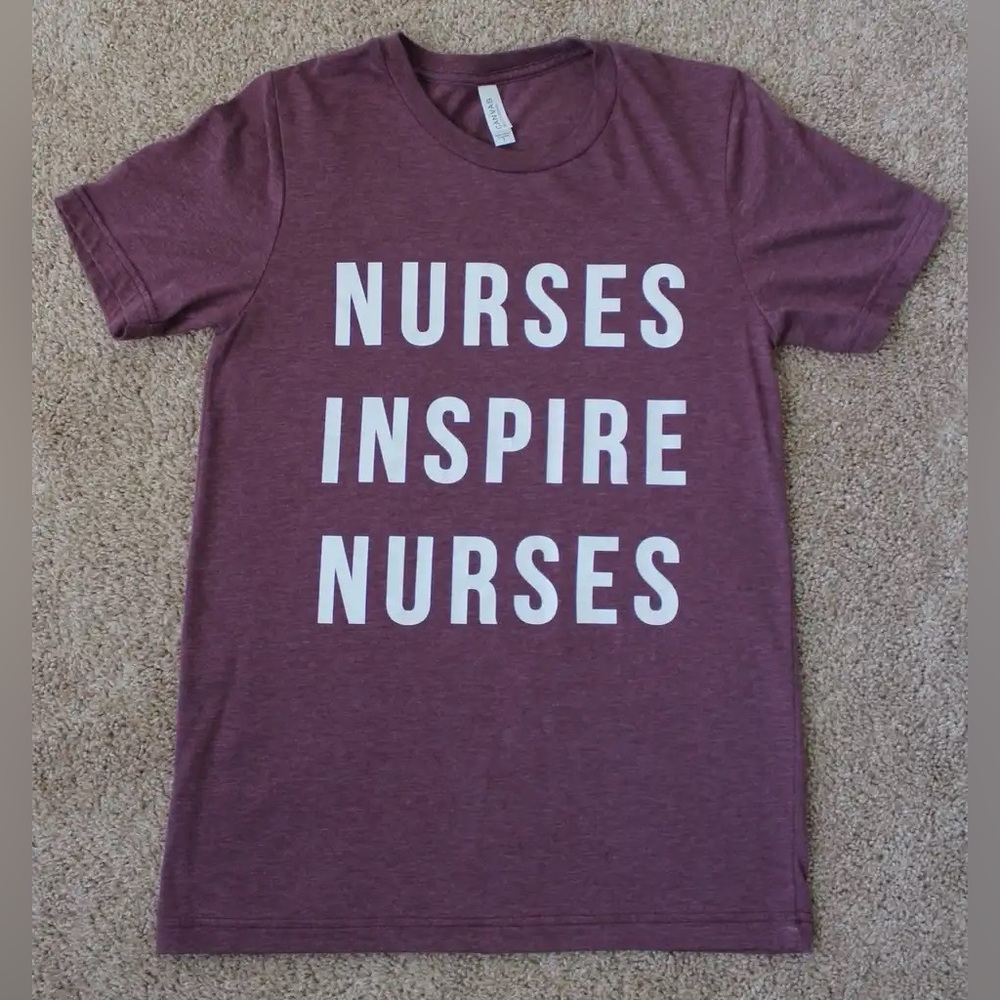 Nurses Inspire Nurses Bella and Canvas T-Shirt size S